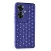 Oppo Reno 11f Kılıf Petek Silikon Kapak - Lacivert