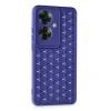 Oppo Reno 11f Kılıf Petek Silikon Kapak - Lacivert
