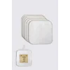 Organik 28x28 6Lı Havlu Mendil 90105 Ekru