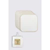 Organik 28x28 6Lı Penye Mendil 90103 Ekru