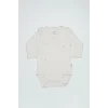 Organik Natural Basic Style Kruvaze Uzun Kol Body BS17102 Ekru