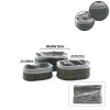 Oval Bambu Kenarlı 3lü Organizer Sepet Seti - Gri
