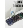 Oyuncu Klavyesi Q Klavye RGB Işıklı Mouse Hediyeli