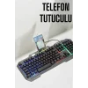 Oyuncu Klavyesi Q Klavye RGB Işıklı Mouse Hediyeli