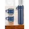 Paslanmaz Çelik 3’lü Termos Seti Vakumlu ve 8 Saat Isı Koruma