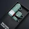 Paslanmaz Çelik Bardaklı Termos Seti 500 ML