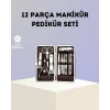 Paslanmaz Çelik Çok Fonksiyonlu 12 Manikür Seti