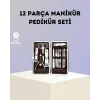 Paslanmaz Çelik Çok Fonksiyonlu 12 Manikür Seti