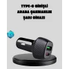 PD Destekli 38W Araç Şarj Başlığı Type-C + USB Çift Çıkış Hızlı Şarj