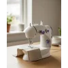 Pedallı Mini Dikiş Makinesi Çift Makara Kilitli Dikiş