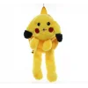 Peluş Işıklı Oynar Kulaklı Pikachu Sırt Çantası