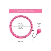 Pembe Hula Hoop Çember 24lü Hulahoop, Egzersiz Çemberi, Egzersiz
