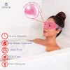Pembe Jel Boncuklu Göz Maskesi, Soğuk & Sıcak Kullanım Rahatlatıcı Terapi Maskesi