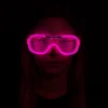 Pembe Led Işıklı Parti Gözlüğü - Neon 3 Modlu