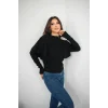 Piliseli Pelerin Detaylı Triko Bluz - Ekru