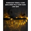 Pilli Ramazan ve Bayram LED Işık Zinciri Cami Temalı Dekoratif
