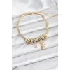 Pirinç Gold Renk Tinkerbell Charmlı Kadın Bileklik