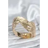 Pirinç Gold Renk Yaprak Model Kadın Bileklik