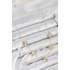 Pirinç VIP Yonca Model Gold Renk Kadın Kolye