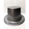 Plastik Parti Şapkası Gümüş Siml