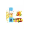 Portatif Taşınabilir380 ml Usb Şarjlı Mavi El Blender