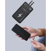 Powerbank Dahili Ekranlı 10000 mAh Çift Kablolu
