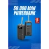 Powerbank Yüksek Kapasiteli 60.000 Mah Hızlı Şarj Şarj Özellikli Batarya