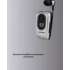 Profesyonel Bluetooth Kulaklık – Klipsli, Titreşimli, Dijital Göstergeli