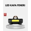 Profesyonel Şarjlı LED Kafa Lambası – Uzun Mesafe + Ortam Aydınlatması