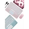 Profesyonel Wifi Q Klavye Bluetooth Klavye Touchpad 10.8 Inç