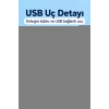 Projeksiyon Lambası USB Bağlantılı Çevirmeli Netlik Ayarlı