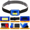 Ps-t89 Mini Pilli Cob Led 3 Mod Su Geçirmez Kafa Feneri Lambası