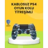 PS4 Uyumlu Kablosuz Oyun Kolu Ergonomik Çift Titreşimli