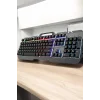 Q Klavye RGB Işıklı Klavye Ve Mouse Seti Kablolu Mouse Hediyeliş