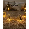 Ramazan Ay Işığı Secde Eden Adam Silüetli LED Peri Işığı