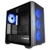 RAMPAGE CRAFT TEMPERLİ CAM+MESH Siyah ARGB FAN+TYPE-C ATX MİD-T GAMING KASA