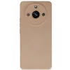 Realme 11 Pro Kılıf Nano İçi Kadife Silikon - Pudra