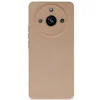 Realme 11 Pro Kılıf Nano İçi Kadife Silikon - Pudra