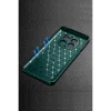 Realme 12 Pro Plus Kılıf Auto Focus Karbon Kapak - Koyu Yeşil
