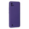 Realme C11 2021 Kılıf Nano İçi Kadife Silikon - Mor