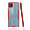 Realme C11 2021 Kılıf Platin Silikon - Kırmızı