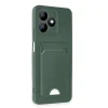 Realme Note 50 4g Kılıf Kelvin Kartvizitli Silikon - Koyu Yeşil