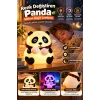 Renkli Işık Modlu Silikon Panda Gece Lambası Dokunmatik Kontrollü Sevimli Dekoratif