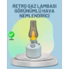 Renkli Led Işıklı Retro Gaz Lambası Aroma Terapi Mist Maker