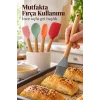 Renkli Mutfak Seti Spatula Kaşık ve Fırça