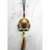 Renkli Püsküllü Şans Kedisi Feng Shui Askılık