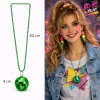 Retro Disko Topu Şekilli 8039ler 9039lar Yeşil Renk Plastik Kolye