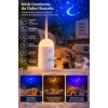 Romantik Atmosfer İçin Ay Yıldız Projeksiyonlu Gece Lambası