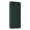 Samsung Galaxy A01 Core Kılıf Nano İçi Kadife Silikon - Koyu Yeşil