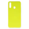 Samsung Galaxy A20s Kılıf Nano İçi Kadife Silikon - Sarı